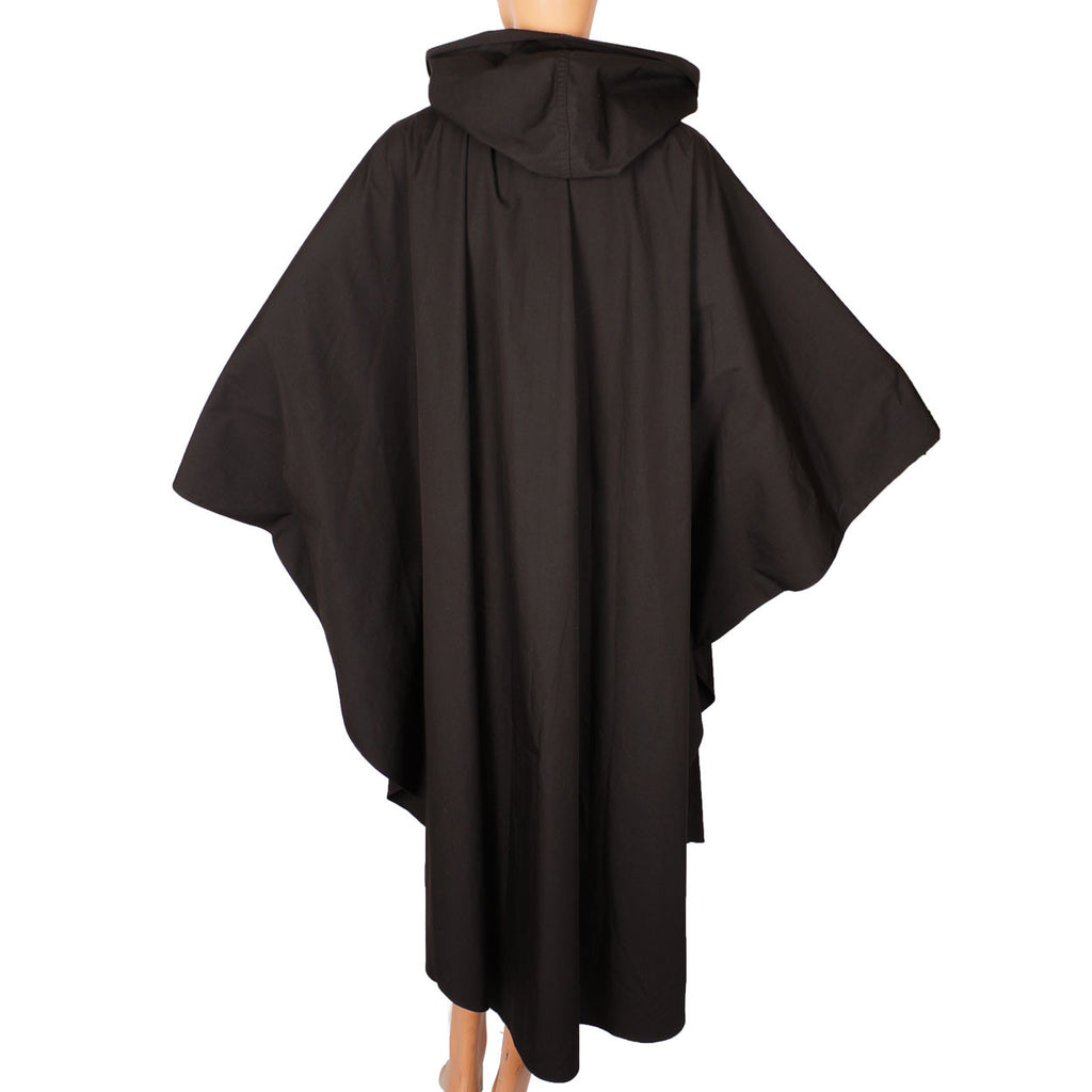 Yeohlee Black Cape Cloak with Hood - Poppy's Vintage Clothing