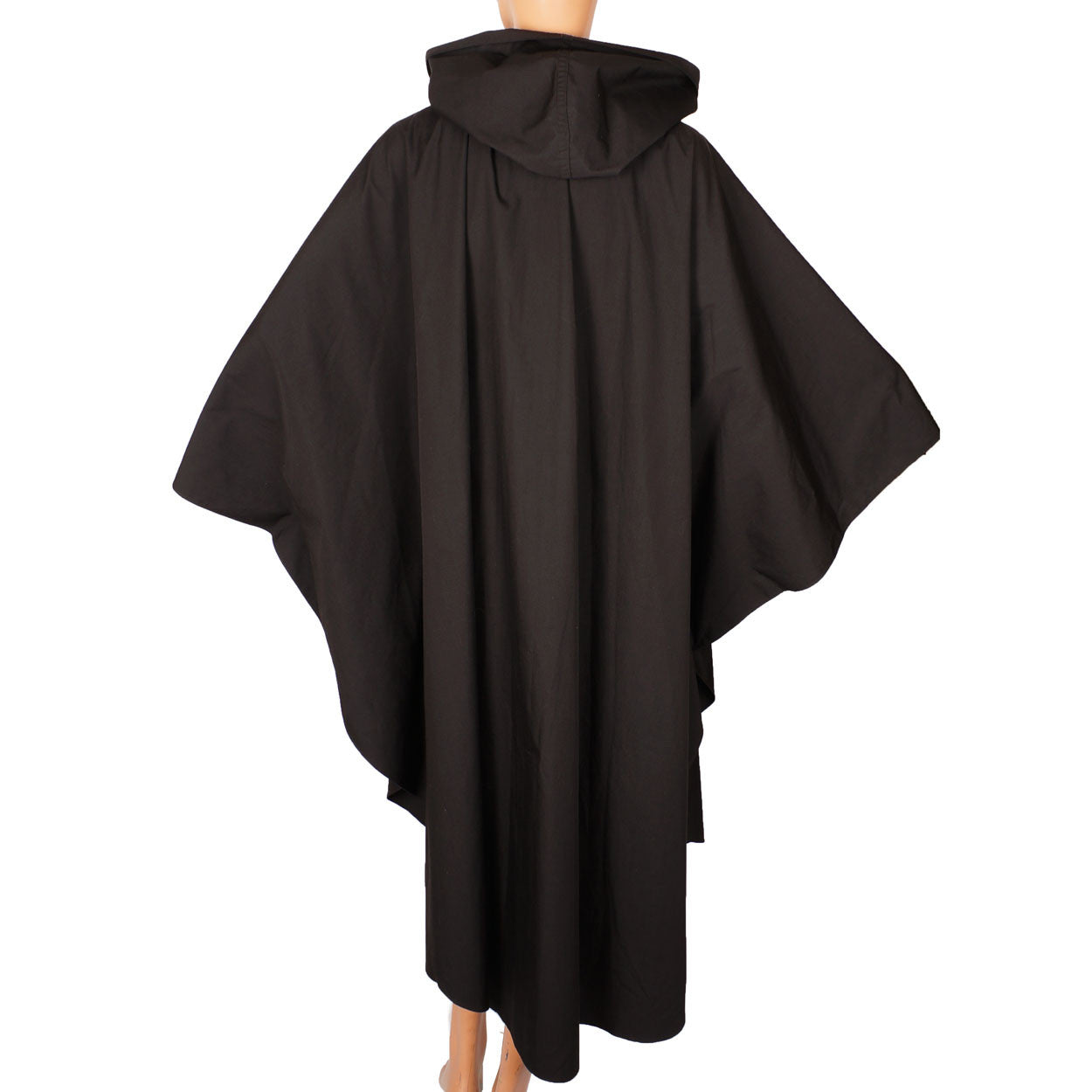 Yeohlee Black Cape Cloak with Hood - Poppy's Vintage Clothing
