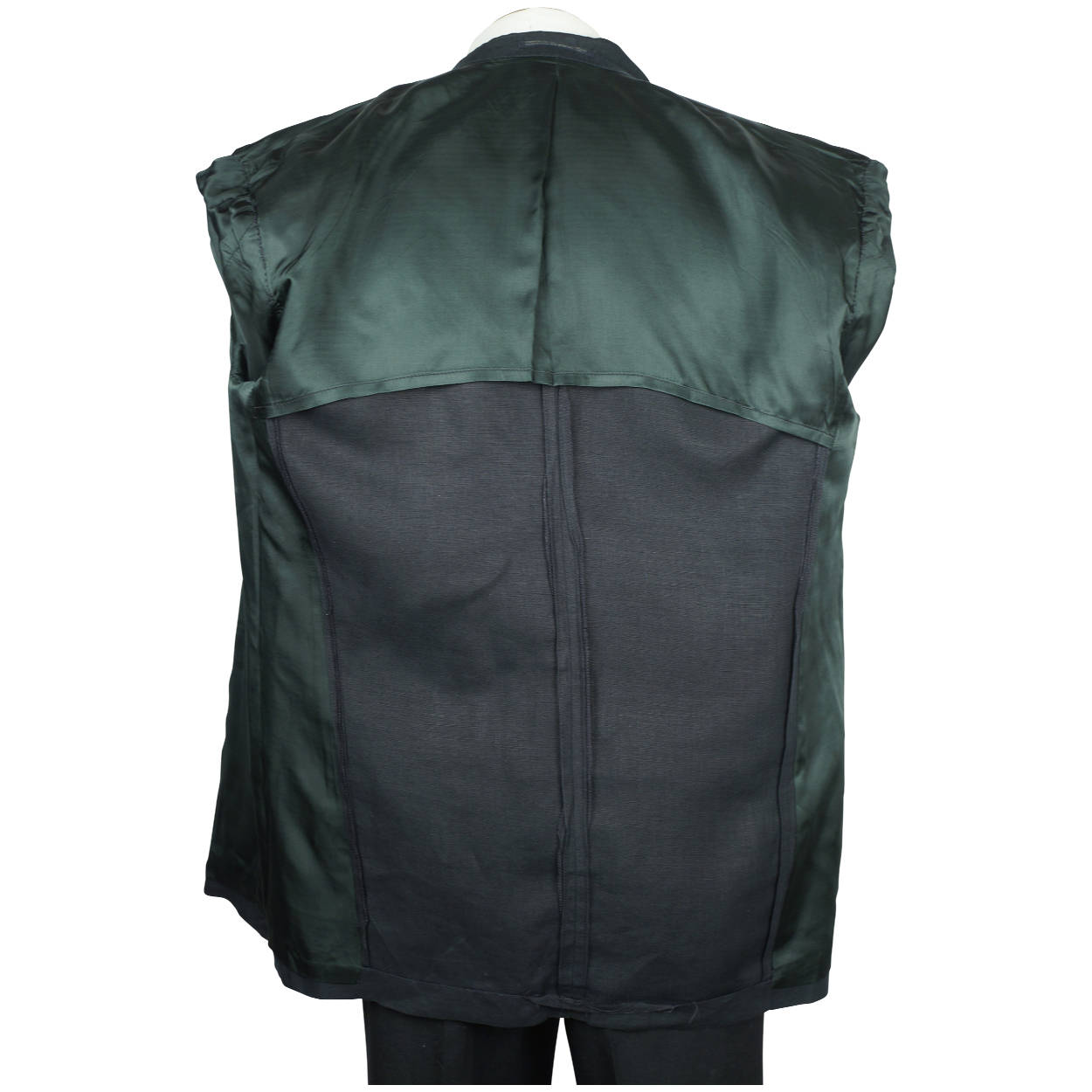 Vintage 1980s Yohji Yamamoto Mens Jacket Black Linen Size M Tall Made in France - Poppy's Vintage Clothing