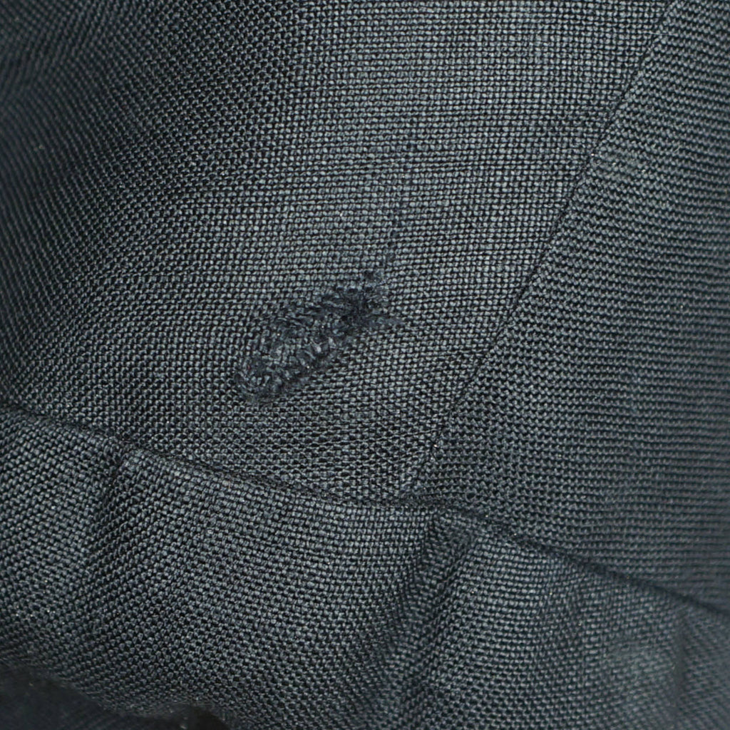 Vintage 1980s Yohji Yamamoto Mens Jacket Black Linen Size M Tall Made in France - Poppy's Vintage Clothing