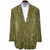 Vintage 1980s Yohji Yamamoto Mens Jacket Oversized Green Velvet Stripes Size S L - Poppy's Vintage Clothing