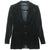 Vintage 1970s Yves Saint Laurent Black Velvet Mens Jacket Made in France Small - Poppy's Vintage Clothing