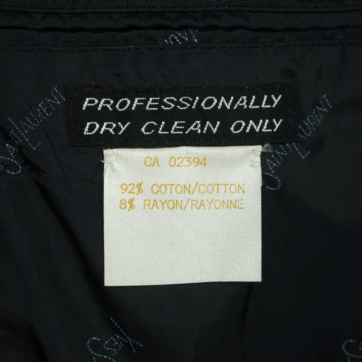 Vintage 1970s Yves Saint Laurent Black Velvet Mens Jacket Made in France Small - Poppy's Vintage Clothing