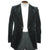 Vintage 1970s Yves Saint Laurent Black Velvet Mens Jacket Made in France Small - Poppy's Vintage Clothing