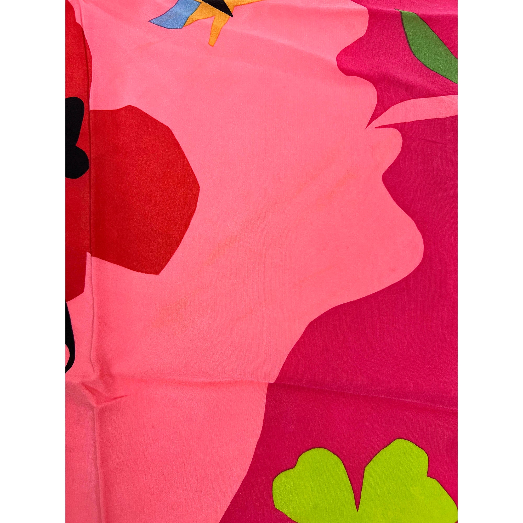 80s Vintage Yves Saint Laurent Silk Scarf Le Printemps 1983