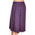 Vintage Yves Saint Laurent Rive Gauche Paris Wool Skirt Purple w Yellow Check XS - Poppy's Vintage Clothing