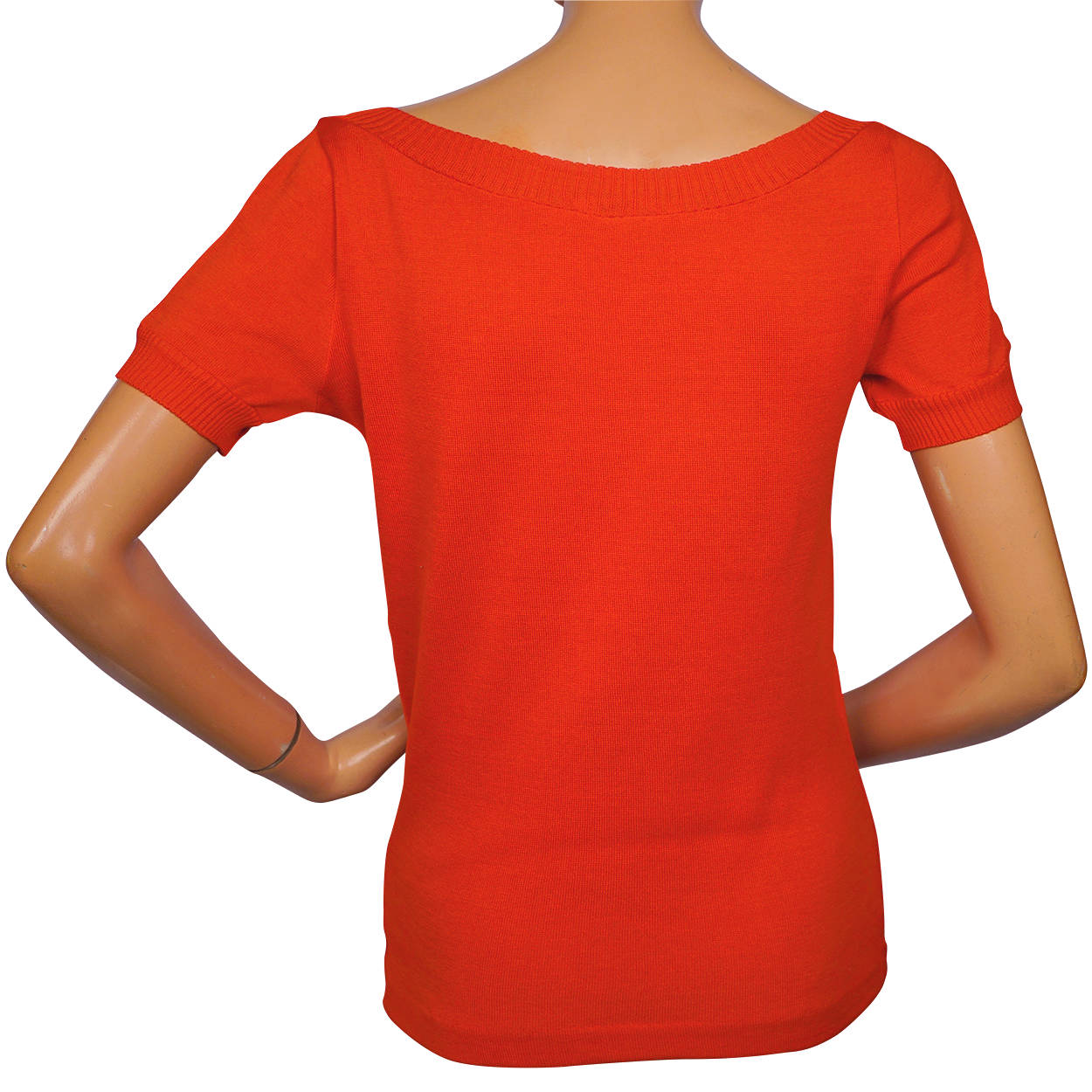 Vintage Yves Saint Laurent Red Sweater Top 1980s Rive Gauche Paris - 36 - Poppy's Vintage Clothing