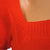 Vintage Yves Saint Laurent Red Sweater Top 1980s Rive Gauche Paris - 36 - Poppy's Vintage Clothing