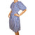Vintage 1980s Yves St Laurent Striped Blouse Skirt 2 piece Set France Size S 34 - Poppy's Vintage Clothing