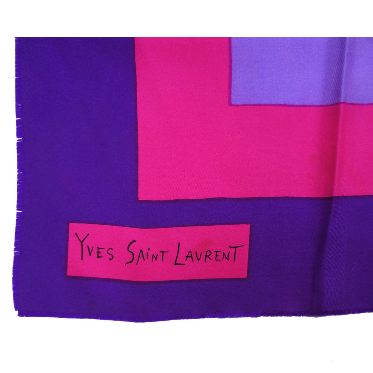 Vintage Yves Saint Laurent Square Silk Scarf - Poppy's Vintage Clothing