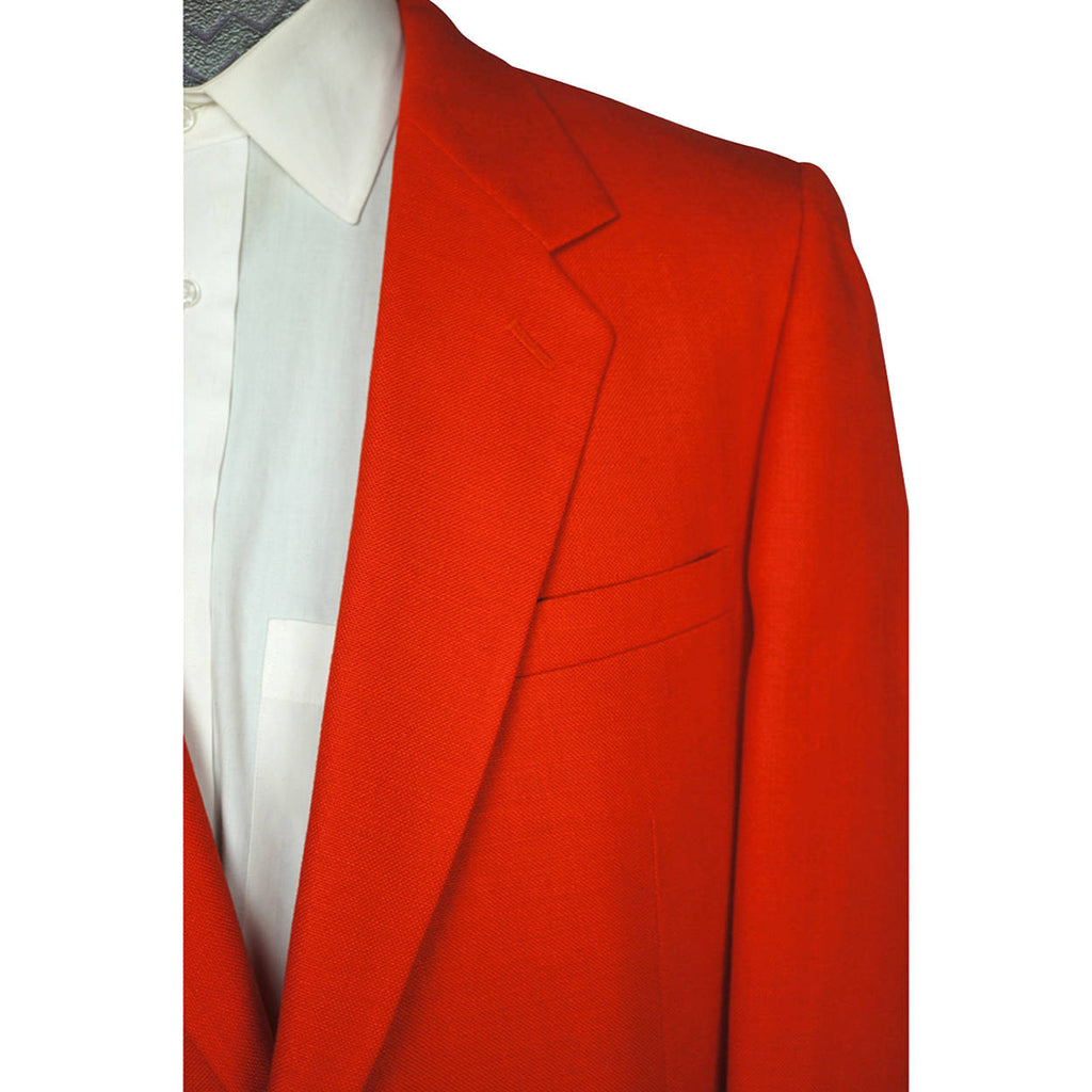 Vintage NOS Red Holiday Jacket Mens Blazer Sport Coat L Unused 1970s NWT - Poppy's Vintage Clothing