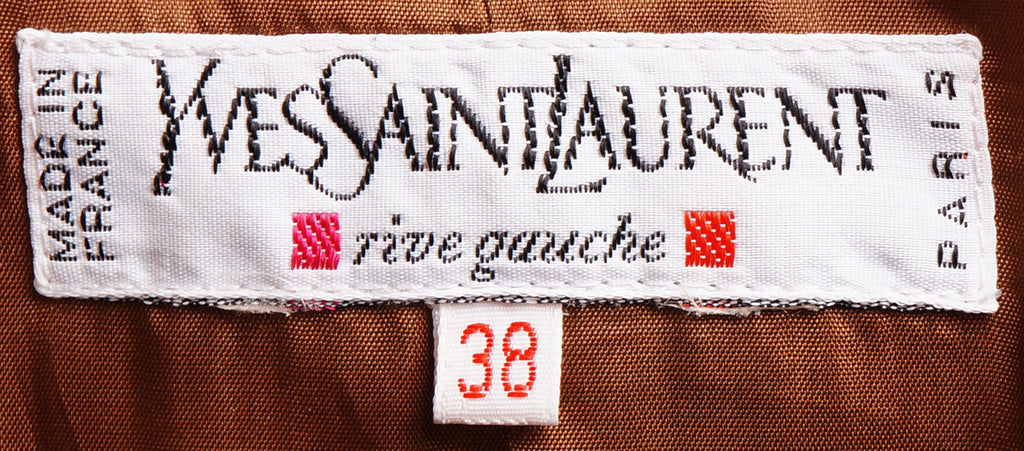 Vintage 1990s Brown Wool Jacket by Yves Saint Laurent - Rive Gauche M - Poppy's Vintage Clothing