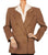 Vintage 1990s Brown Wool Jacket by Yves Saint Laurent - Rive Gauche M - Poppy's Vintage Clothing
