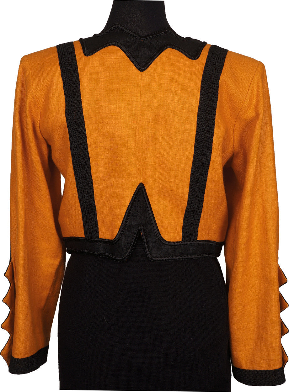 1980s Vintage Linen Jacket - Yves St. Laurent - Rive Gauche - Poppy's Vintage Clothing