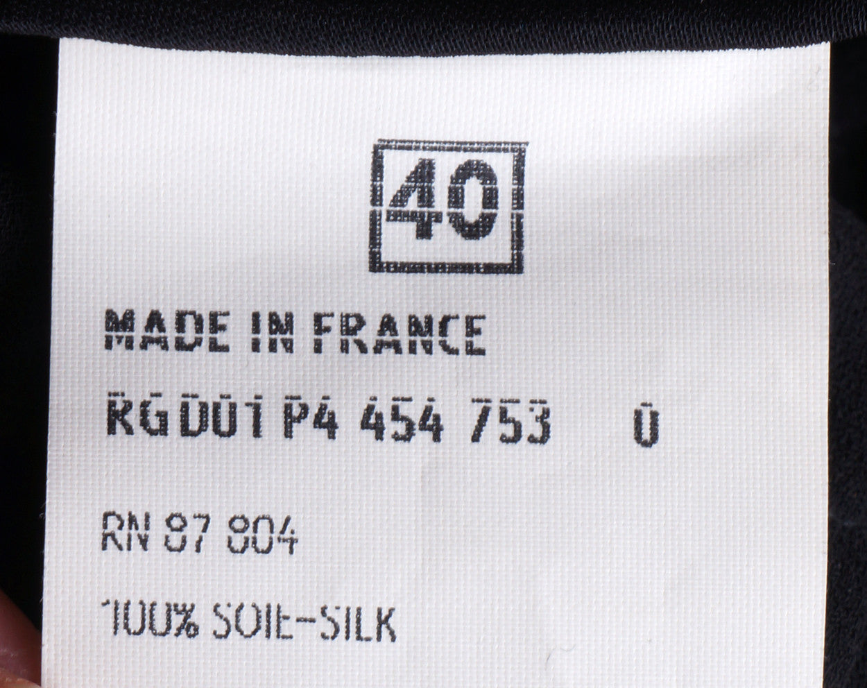 Yves Saint Laurent Two Piece Ensemble Blouse & Skirt Black Silk Size M - Poppy's Vintage Clothing