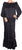 Yves Saint Laurent Two Piece Ensemble Blouse & Skirt Black Silk Size M - Poppy's Vintage Clothing