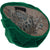 Vintage 1960s Green Velvet Turban Hat by Yvette Brillon - Poppy's Vintage Clothing