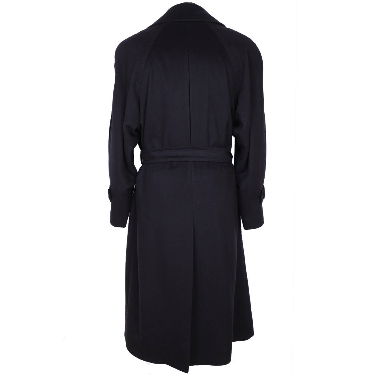 Zilli France Pure Cashmere Coat Mens Continental Overcoat Silk Lining Size M 40 - Poppy's Vintage Clothing