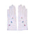 Vintage Embroidered White Kid Leather Gloves Zurro Made in Spain Ladies Size 7.5 - Poppy's Vintage Clothing